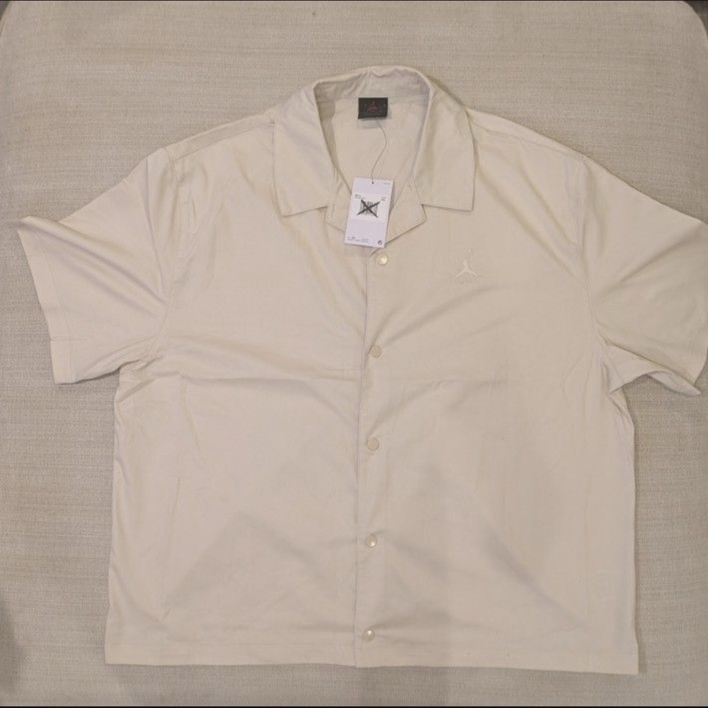 Jordan Cream Casual Button Down Shirt